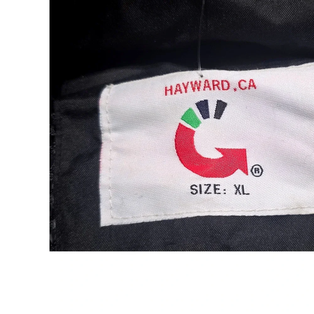 Alaska Skagway Mens Hooded Rain Jacket Black Grey Reflective Windbreaker XL